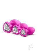 Luxe Bling Plugs Silicone Training Kit With White Gems (3...