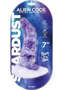 Stardust Alien Silicone Dildo 7in - Purple/white